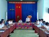 UBND huyện tổ chức làm việc với UBND xã Kim Tân để chỉ đạo triển kh...
